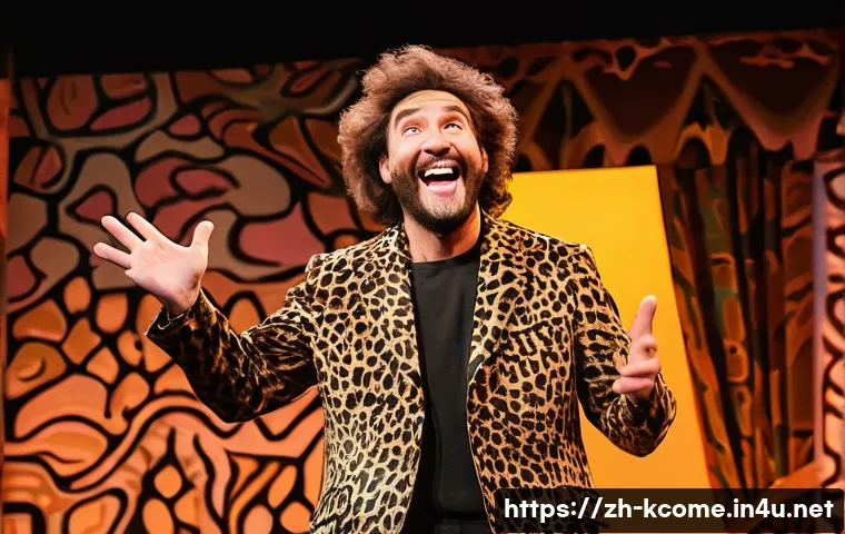 김지호 개그맨으로서의 전환점 - **Prompt for Comedian Era: "The Wildman of Comedy"**
    A male comedian, in his 40s, with a mischie...